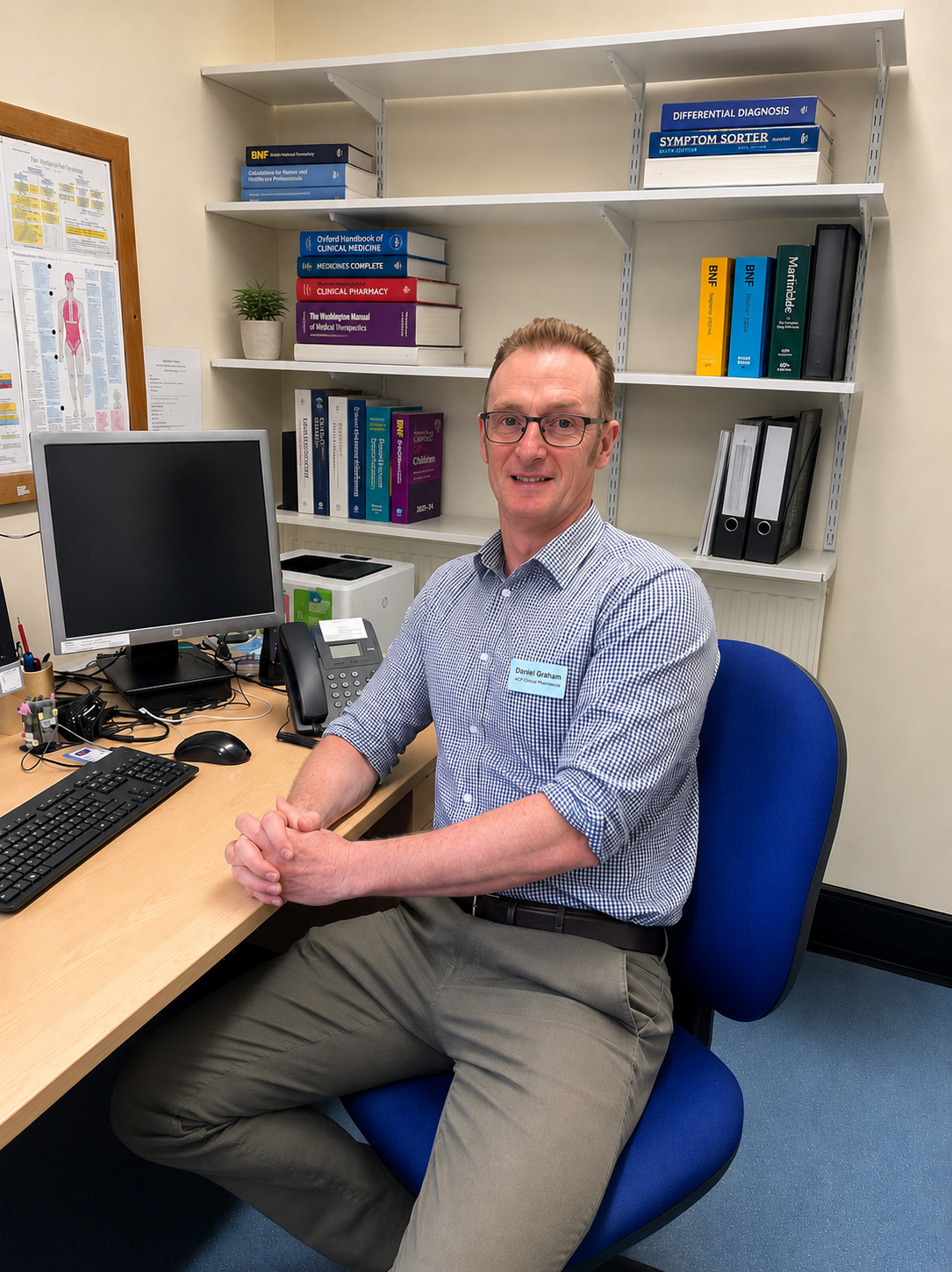 Daniel Graham, ACP Solutions Partner, in his clinical office